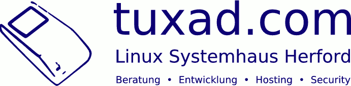 Logo tuxad.com, Linux Systemhaus Herford